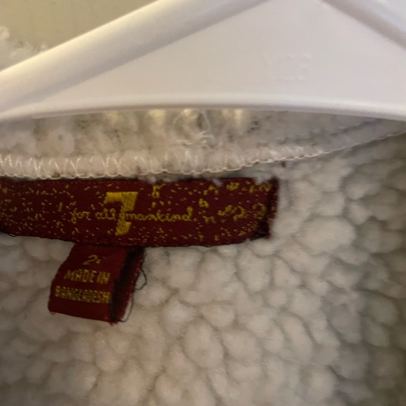 7 for all mankind infant jacket. Faux suede lined in fleece. Size 2t - Picture 4 of 6